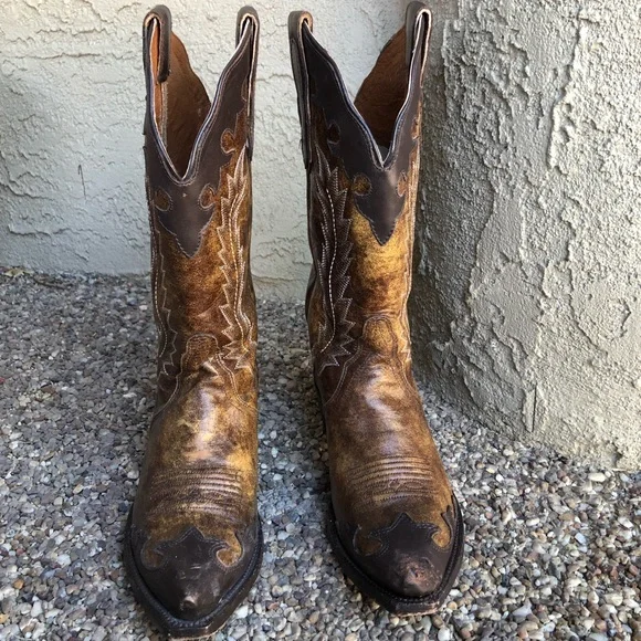 Nocona Distressed Cowboy Boots - Picture 2 of 11